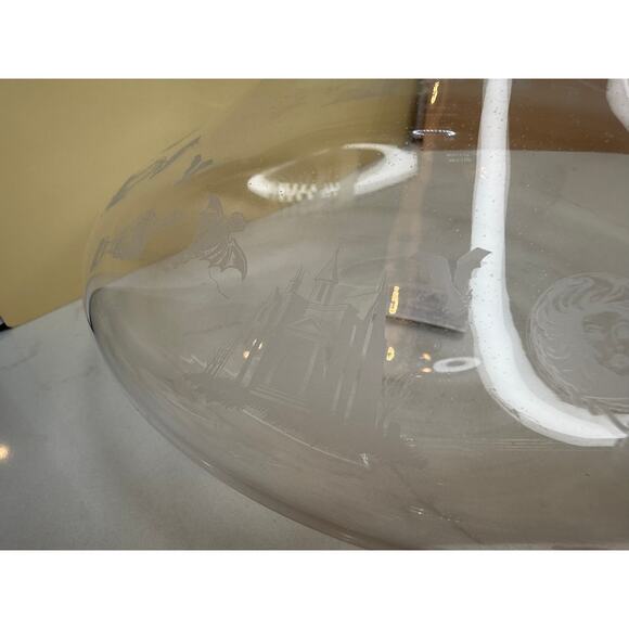 Disney's Haunted Mansion Glass Spirits Decanter w/Etched Haunted Scenes - Picture 10 of 11